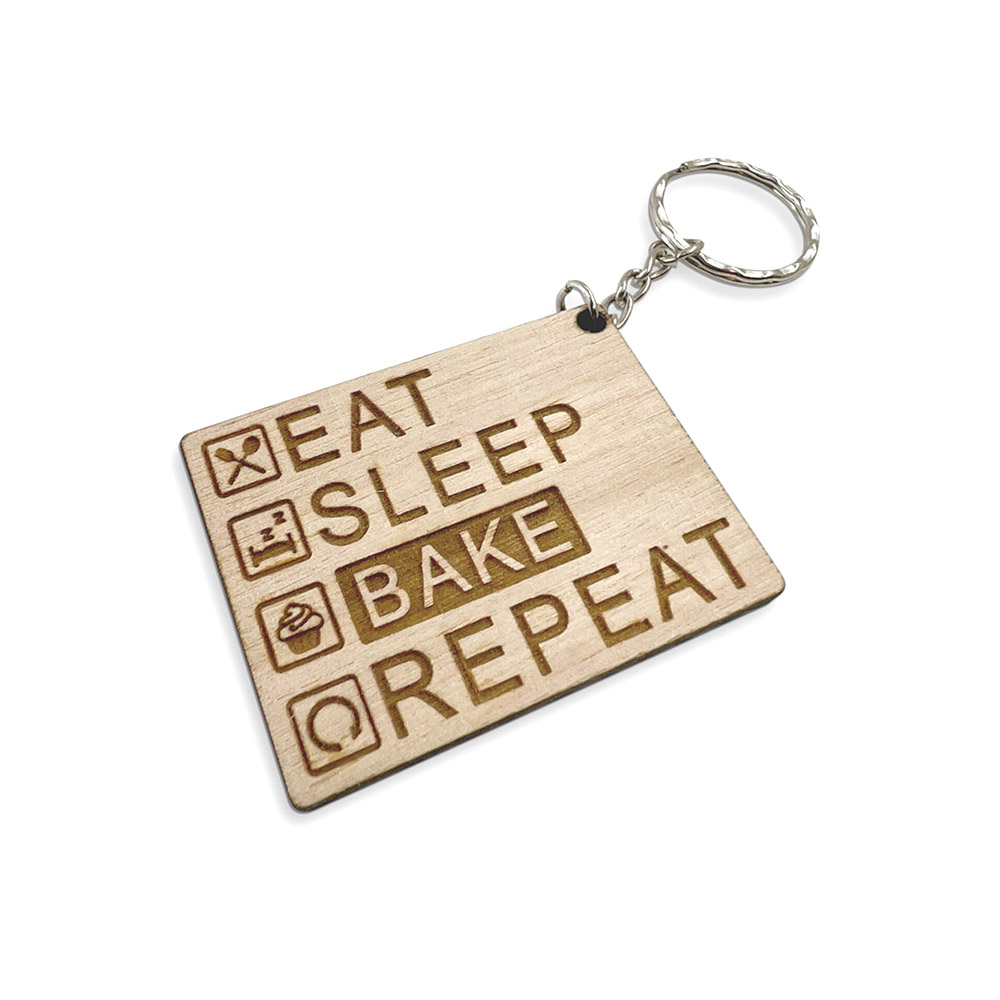 Keyring - Eat Sleep Bake Repeat